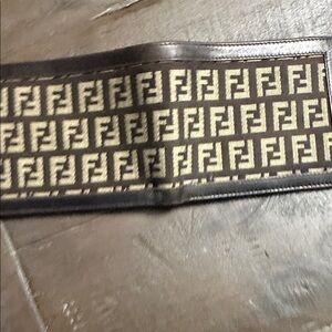 Fendi Brown and Cream Men's wallet